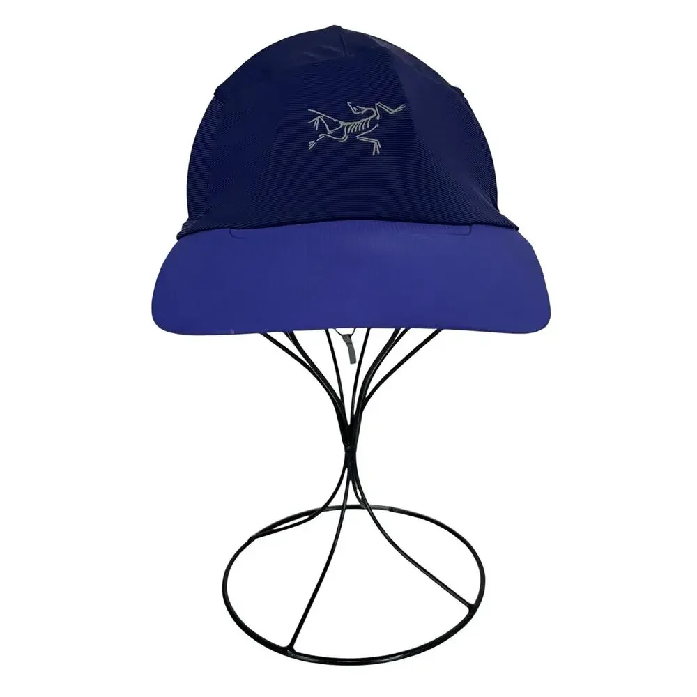 Arctery Motus Hat Cap Royal Blue Hiking Running Lightweight Cinch Strap Stretch